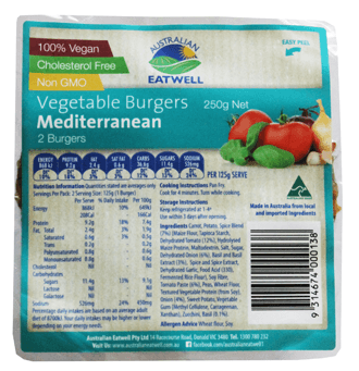 mediterranean vegetable burgers
