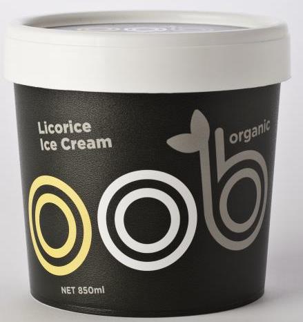 oob organic liquorice ice cream