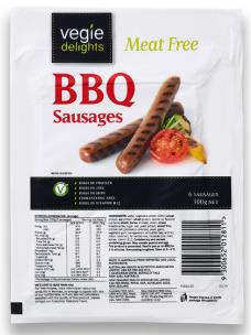 vegie delights bbq sausages