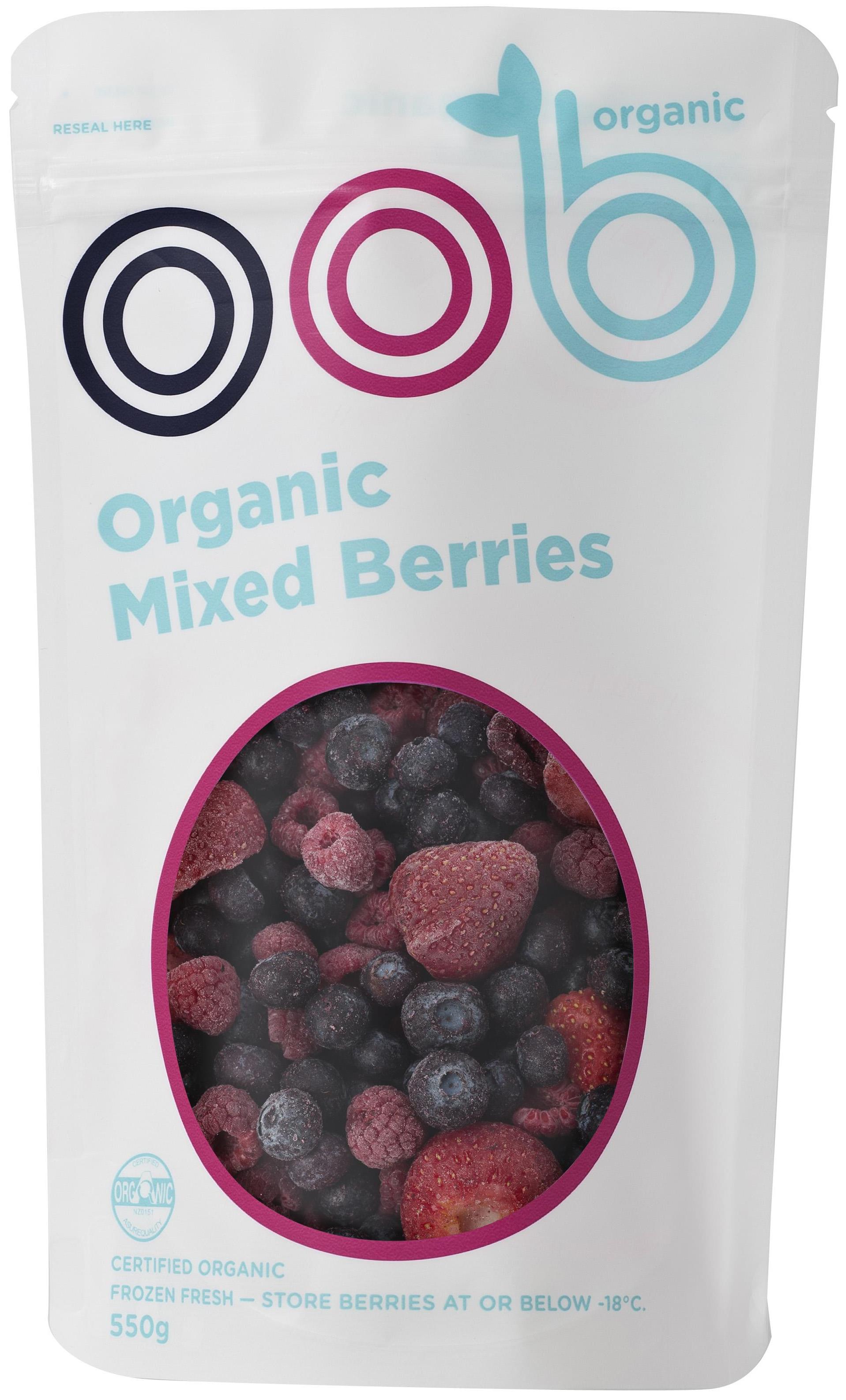 oob organic frozen mixed berries
