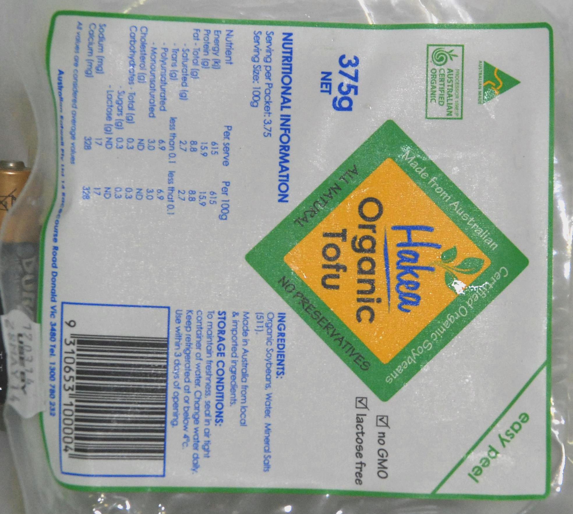 hakea organic tofu